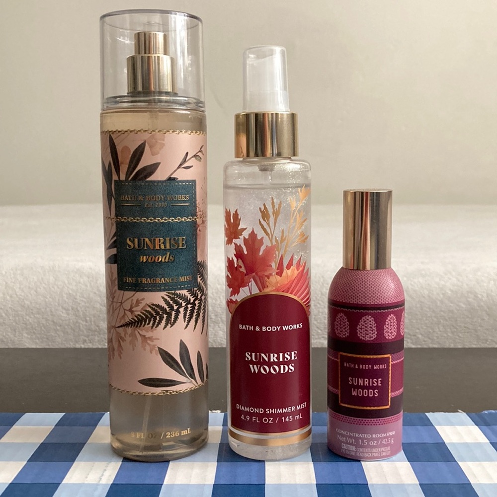 BBW Sunrise Woods spray set